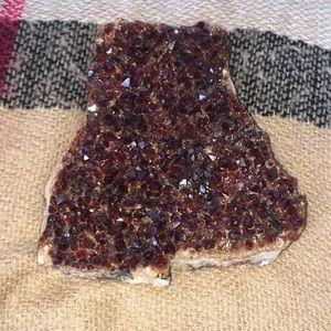 Gem stone brown crystals beautiful